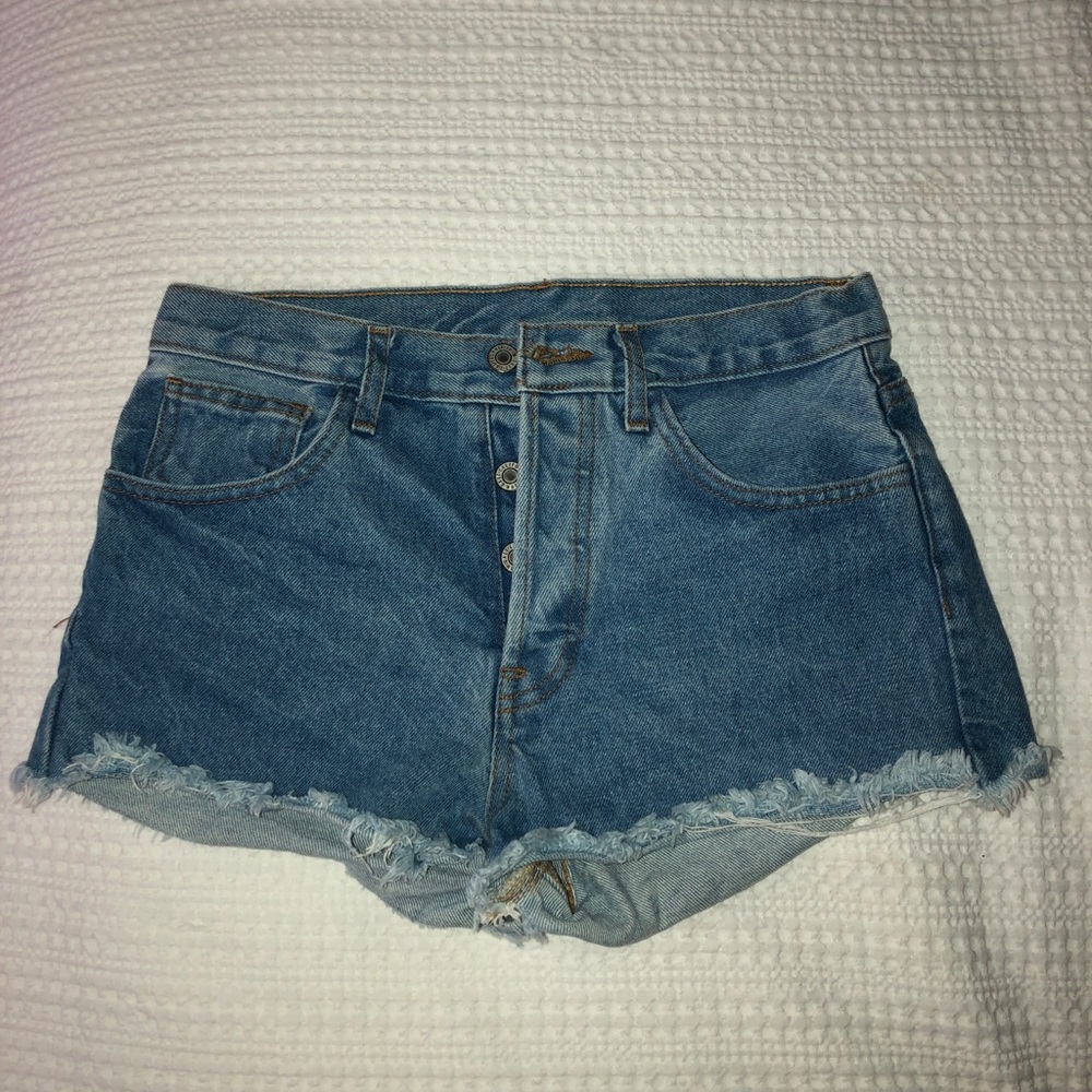 Blue denim shorts from Brandy Melville